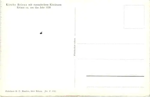 Kirche Brienz mit romanischen Kirchturm -506308