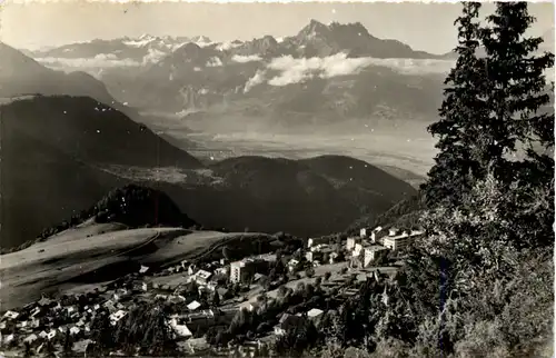 Leysin, Les Dents du Midi et la plane du Rhone -507340