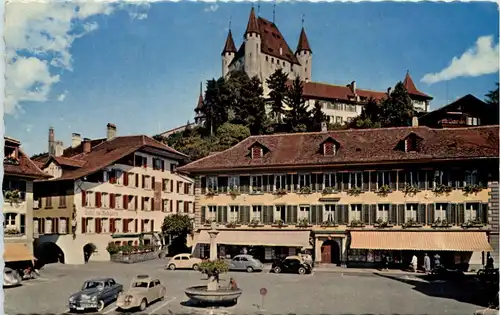 Thun, Rathausplatz und Schloss -506946