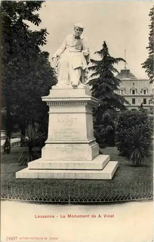 Lausanne, Le Monument de A. Vinet -507420