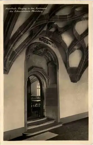 Rorschach, Eingang in den Speisesaal des Lehrerseminars Marienberg -506684