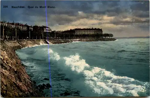 Neuchatel, Quai du Mont Blanc -506896