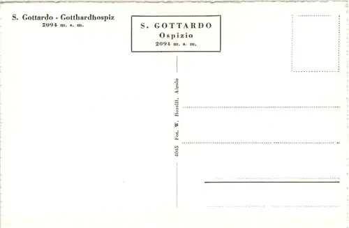 S. Gottardo - Gotthardhospiz -507720