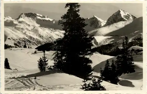 Arosa, Prätschalp mit Strelakette -508190