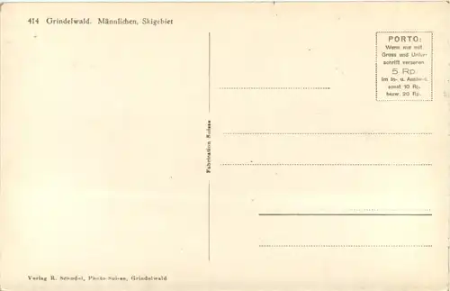 Grindelwald, Männlichen, Skigebiet -507606