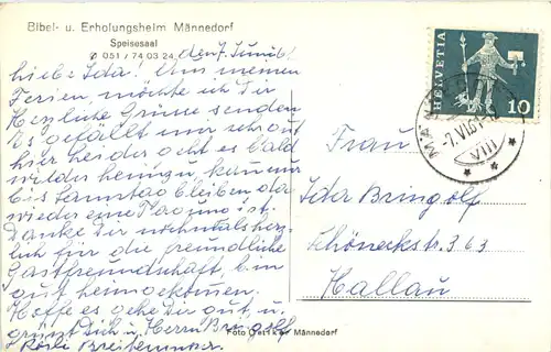 Erholungsheim Männedorf, Speisesaal -508270