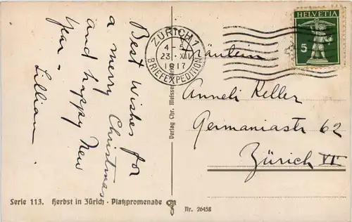 Zürich, Herbst - Platzpromenade -507148