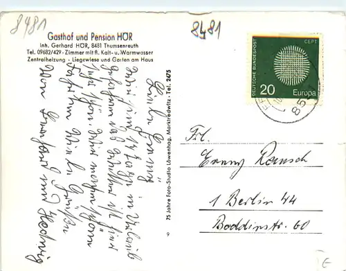 Thumsenreuth/Opf., Gasthof Hör, div. Bilder -375450