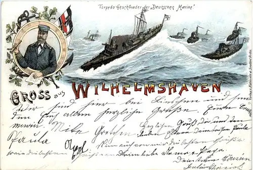 Gruss aus Wilhelmshaven - Litho -480760