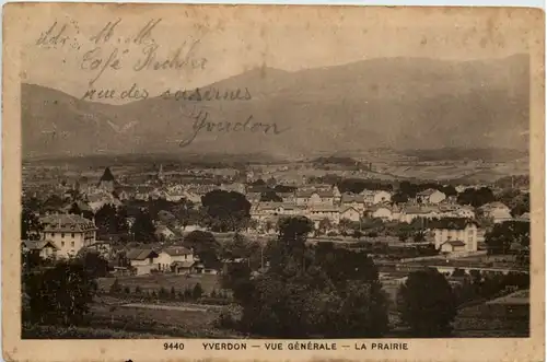 Yverdon, Vue generale, La prairie -507162