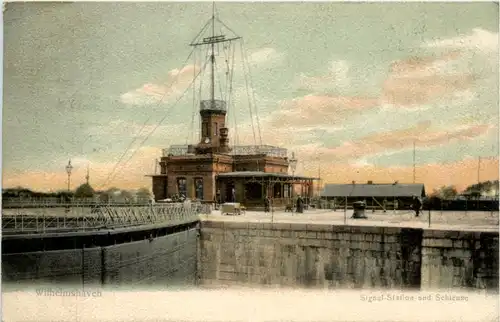 Wilhelmshaven - Schleuse und Signalstation -480840