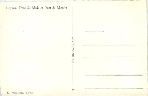 Leysin, Dent du Midi et Dent de Morele -507368
