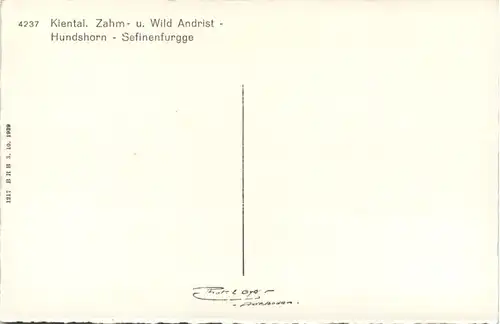 Kiental, Zahm- u. Wild Andist, Hundshorn - Sefinenfurgge -507516