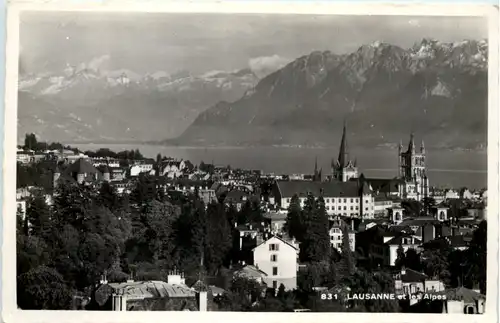 Lausanne, et les Alpes -507428