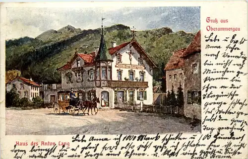 Gruss aus Oberammergau, Haus des Anton Lang -505678
