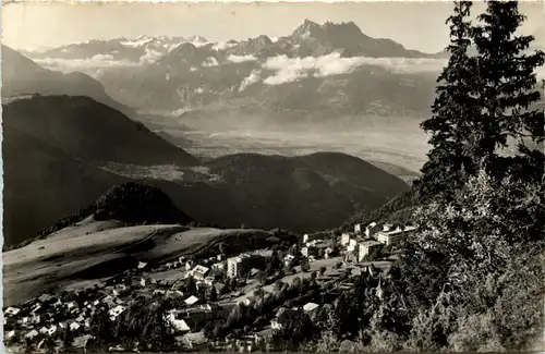 Leysin, Les Dents du Midi et la plane du Rhone -507342