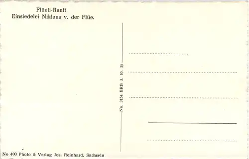 Flüeli - Ranft, Einsiedelei Niklaus v. der Flüe -508006