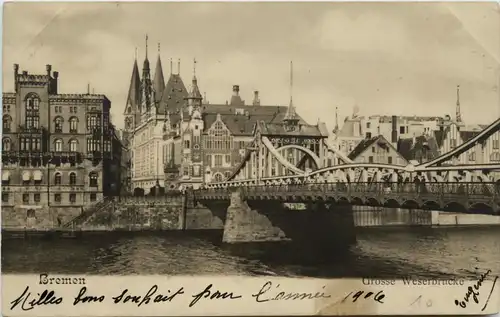 Bremen, Grosse Weserbrücke -375730
