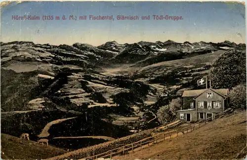 Hörnli-Kulm mit Fischental, Glärnisch und Tödi-Gruppe -508500