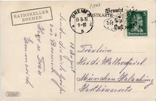 Bremen, Klatschbasen, Wandgemälde im Ratskeller -375910