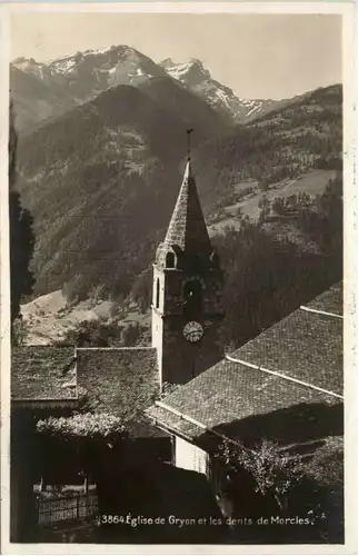 Eglise de Gryon et les dents de Morcles -507582