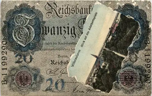 Wilhelmshaven - Geld auf Ansichtskarte -481360