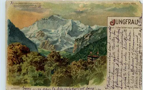 Jungfrau - Halt gegen Licht - Meteor - Litho -605530