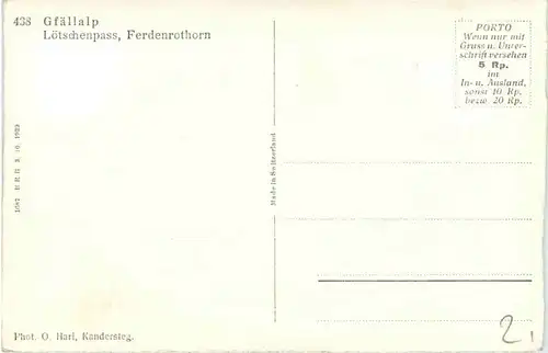 Gfällalp, Lötschenpass, ferdenrothorn -507802
