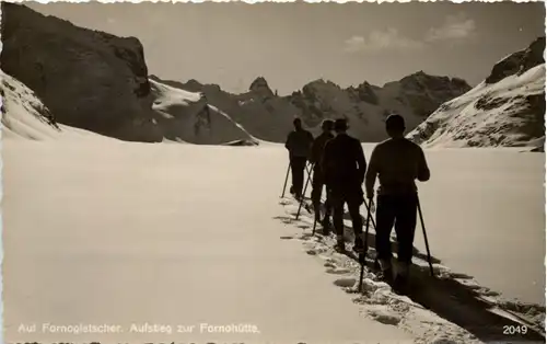 Auf Fornogletscher, Aufstieg zur Fornohütte -508526