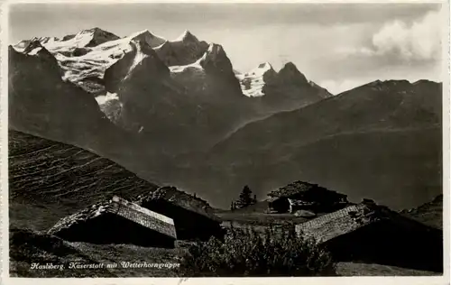Hasliberg, Käserstatt mit Wetterhorngruppe -507922