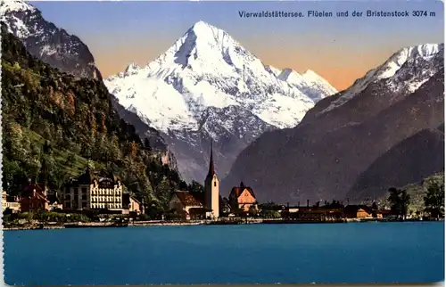 Flüelen, Vierwaldstättersee und der Bristenstock -508048