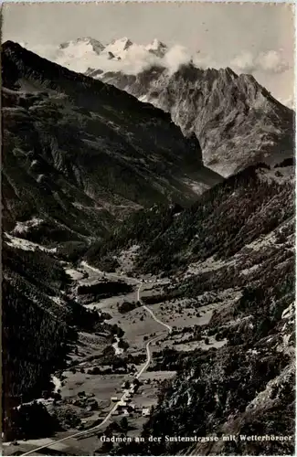 Gadmen an der Sustenstrasse mit Wetterhörner -507962