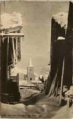 Leysin, Un coin de Leysin en niver -508276