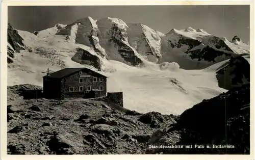 Diavolezzahütte mit Piz Palü -508122