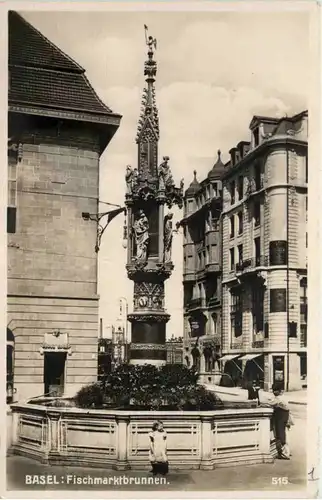 Basel, Fischmarktbrunnen -508144