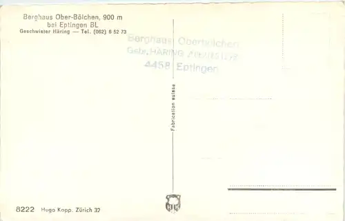 Berghaus Ober-Bölchen bei Eptingen -508344