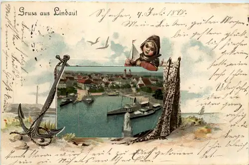 Gruss aus Lindau - Litho -606390