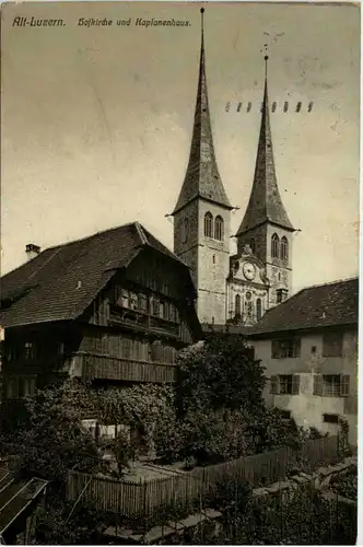 Alt-Luzern, Hofkirche und Kaplanenhaus -508402