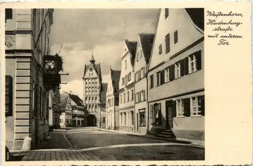 Weissenhorn - Hindenburgstrasse mit unterem Tor -482256