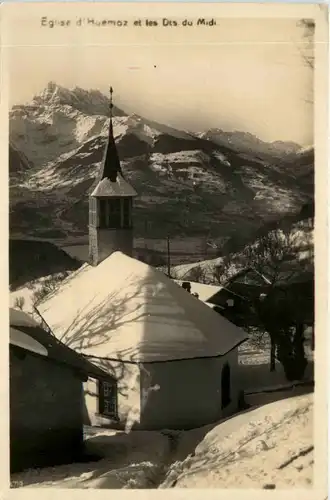 Eglise d`Huemoz et les Dis du Midi -508502