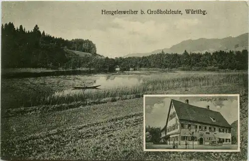 Isny - Hengelsweiher bei Grossholzleute - Gasthof zum Adler -605686