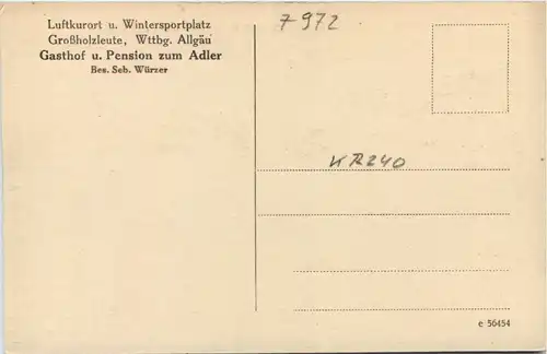 Isny - Hengelsweiher bei Grossholzleute - Gasthof zum Adler -605686