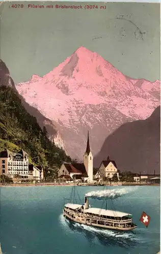 Flüelen mit Bristenstock -605356