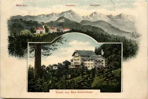 Gruss aus Bad Adelholzen - Künstler-AK Eugen Felle - Siegsdorf -605806