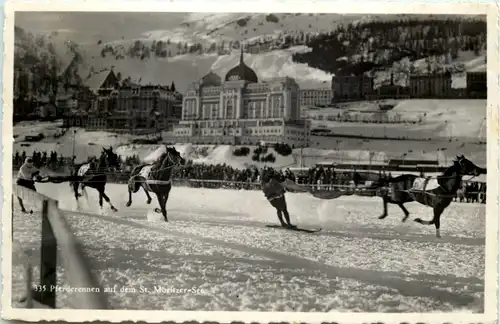 St. Moritz - Pferderennen auf dem St. Moritzer See -605204
