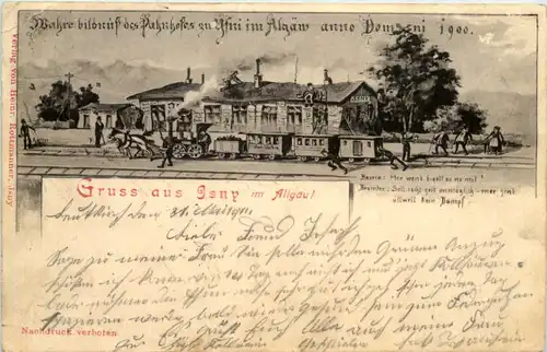 Gruss aus Isny im Allgäu - Künstler-AK Eugen Felle -606910