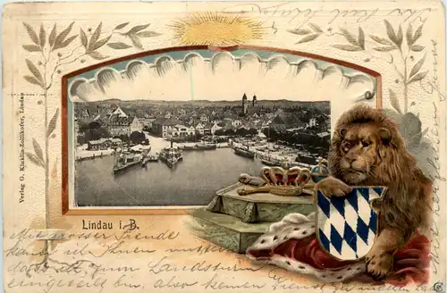 Gruss aus Lindau - Litho -606400