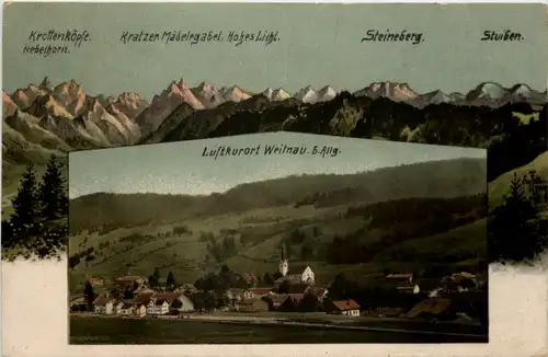 Weitnau - bayr. Allgäu - Künstler-AK Eugen Felle -605756