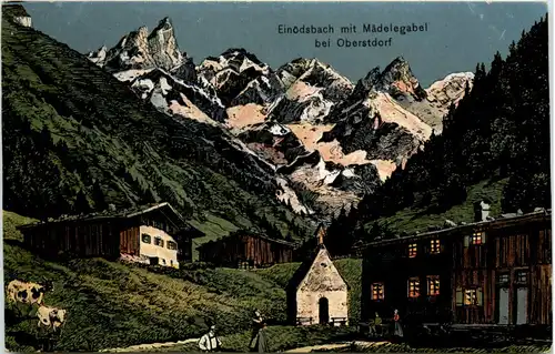 Einödsbach bei Oberstdorf - Künstler-AK Eugen Felle -605816
