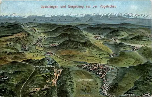 Spaichingen und Umgebung - Künstler-AK Eugen Felle -605836